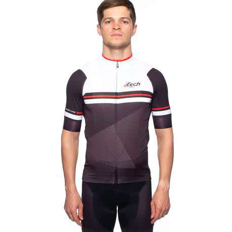 FTech Prism Airfit Jersey - Black/White 2XS