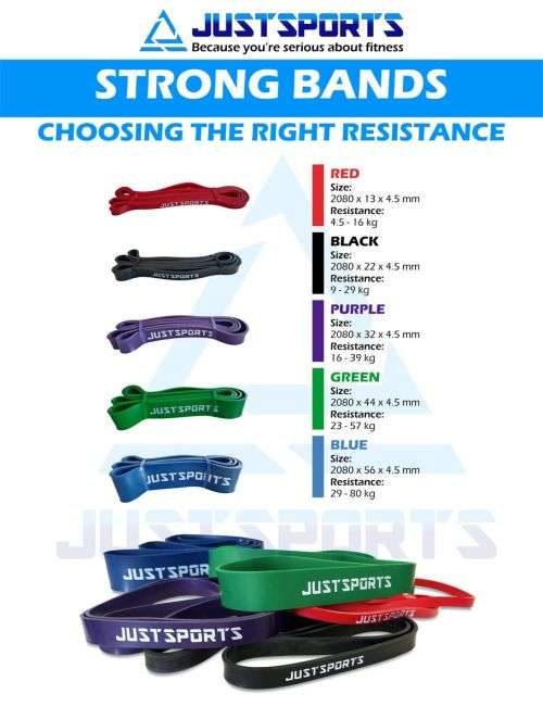 Justsports Strong Band - Resistance Band - Black