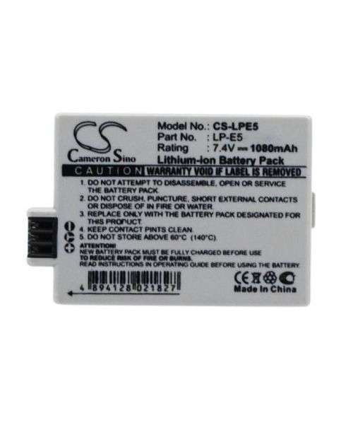 Cameron Sino Replacement Battery Canon CS-LPE5