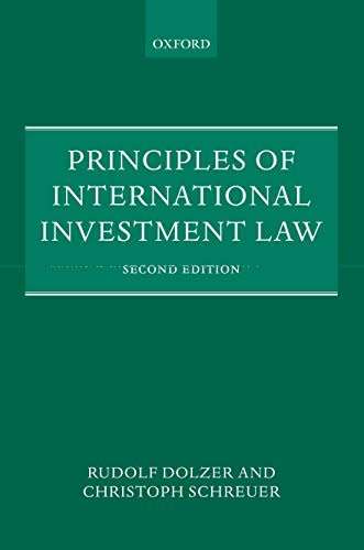Principles of International Investment Law (Used Book - Good Condition) - Paperback Second Edition