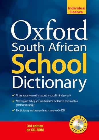 Oxford South African School Dictionary 3e on CD-ROM CD only