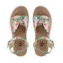 KG Ladies Emelia Floral Printed Satin Espadrilles