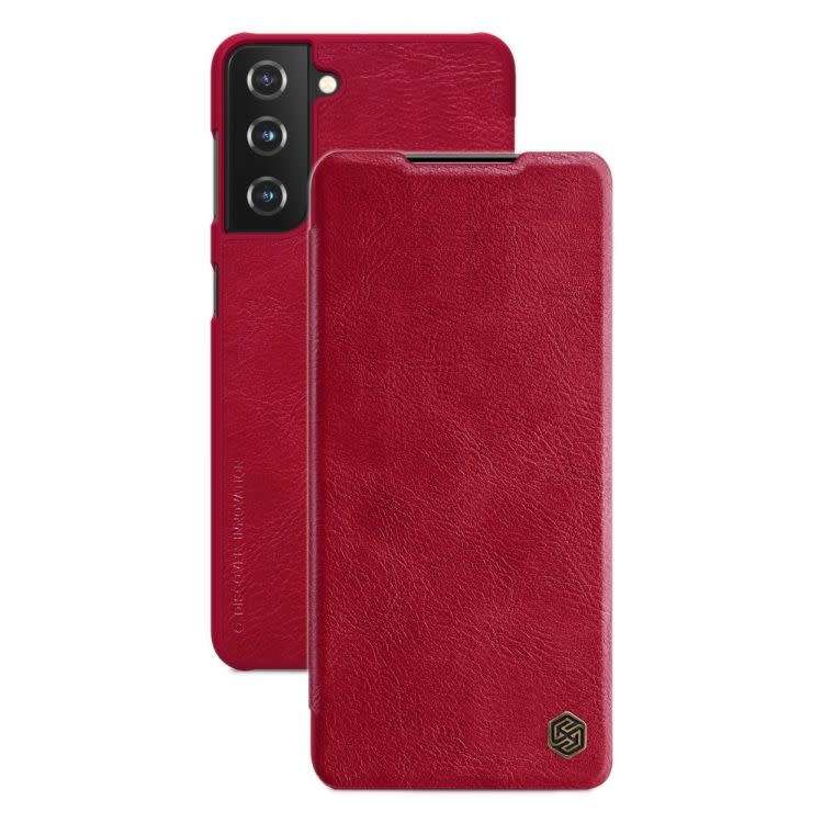Nillkin Qin Series Leather Card Cover for Samsung S21 (Red)