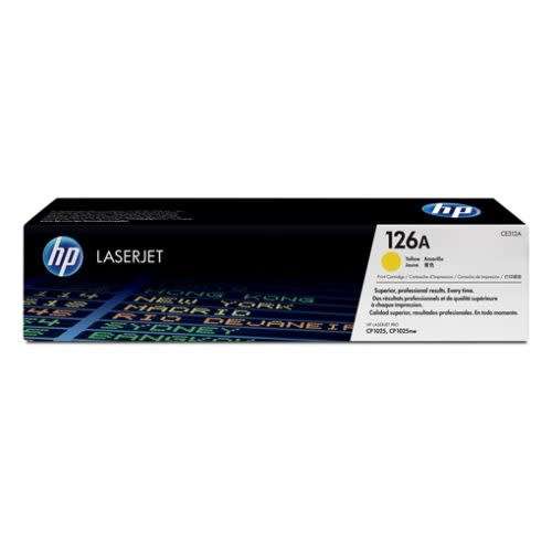 HP 126A Yellow Toner Cartridge 1,000 Pages Original CE312A Single-pack