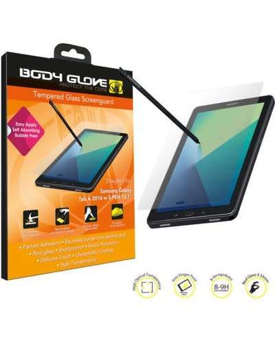 Body Glove Tempered Glass Screen Protector for Samsung Galaxy Tab A 2016 10` (Clear)