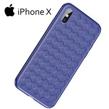 Baseus Weaving Back Case For iPhone X - Blue