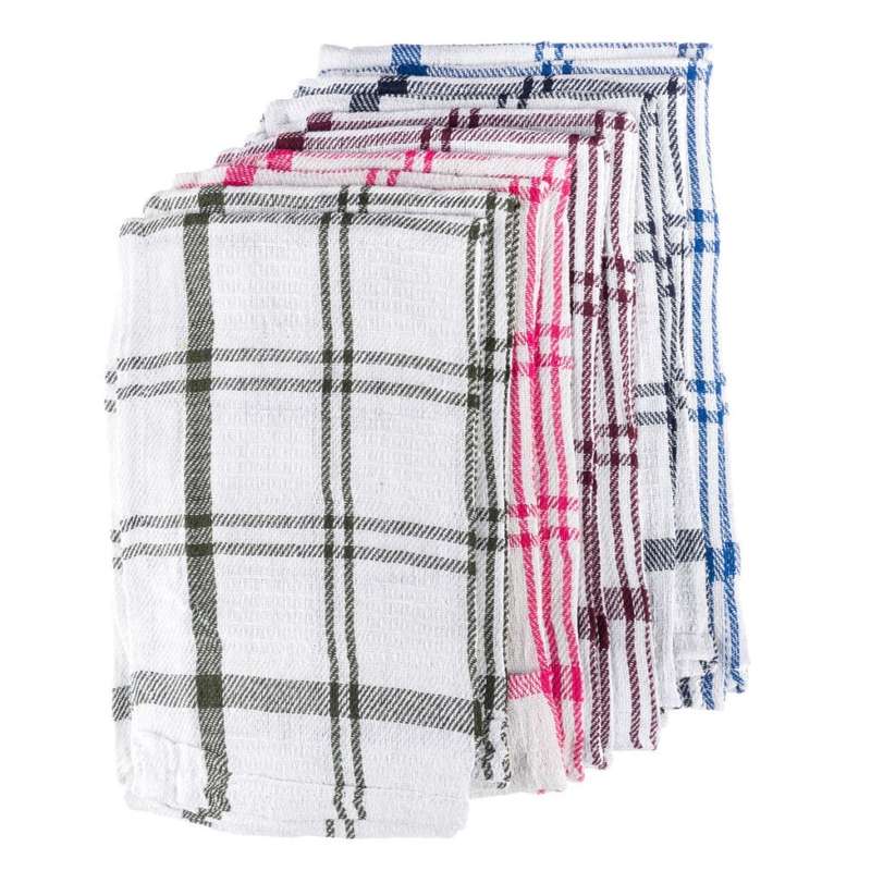 Kitchen Dishcloths - Pack of 10 - Assorted Colours