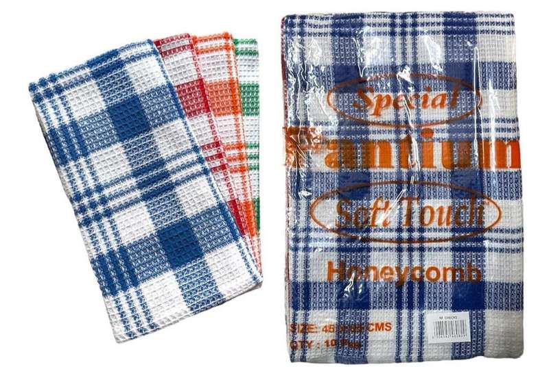 Dishcloths For Cleaning Dishes Honeycomb - 45 x 65 cm (Pack of 10)