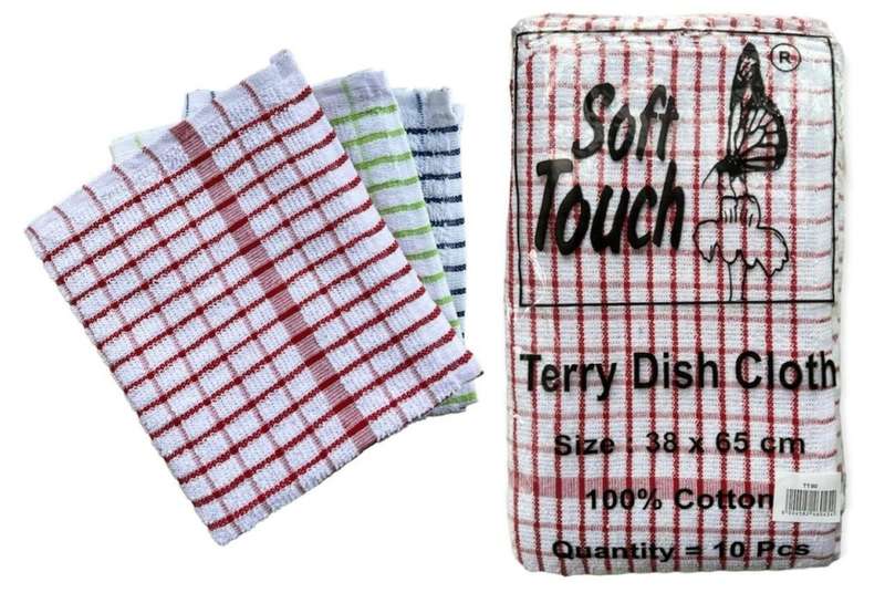 Dishcloths For Cleaning Dishes - 38 x 65 cm (Pack of 10)