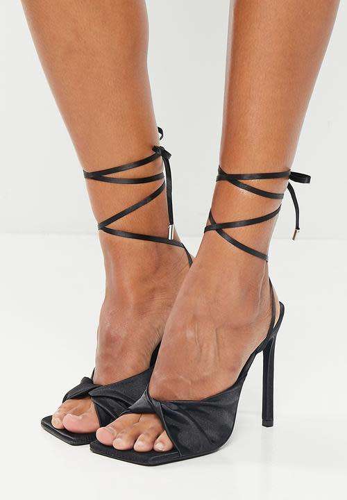 Sissy Boy: On Edge Satin Stiletto - UK 6