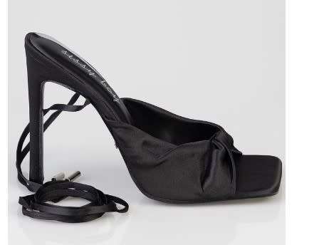 Sissy Boy: On Edge Satin Stiletto - UK 6