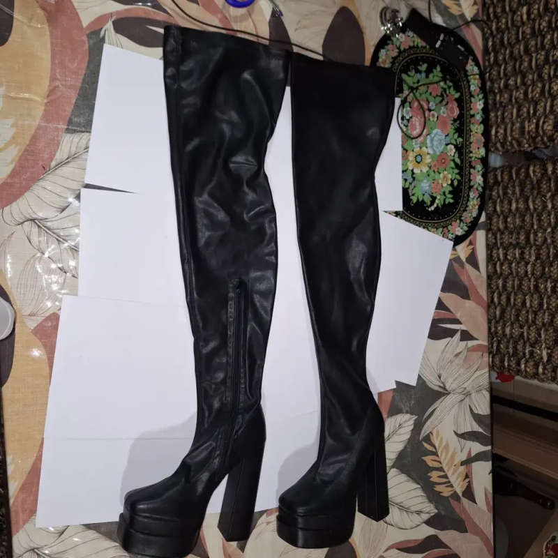 SISSY BOY HIGH KNEE BOOT UK 5