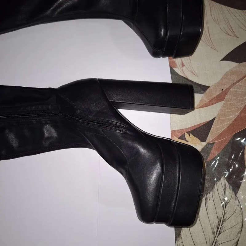 SISSY BOY HIGH KNEE BOOT UK 5