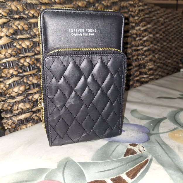 Forever Crossbody Wallet Purse with Phone Holder Sling Bag
