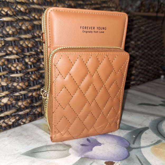 Forever Crossbody Wallet Purse with Phone Holder Sling Bag
