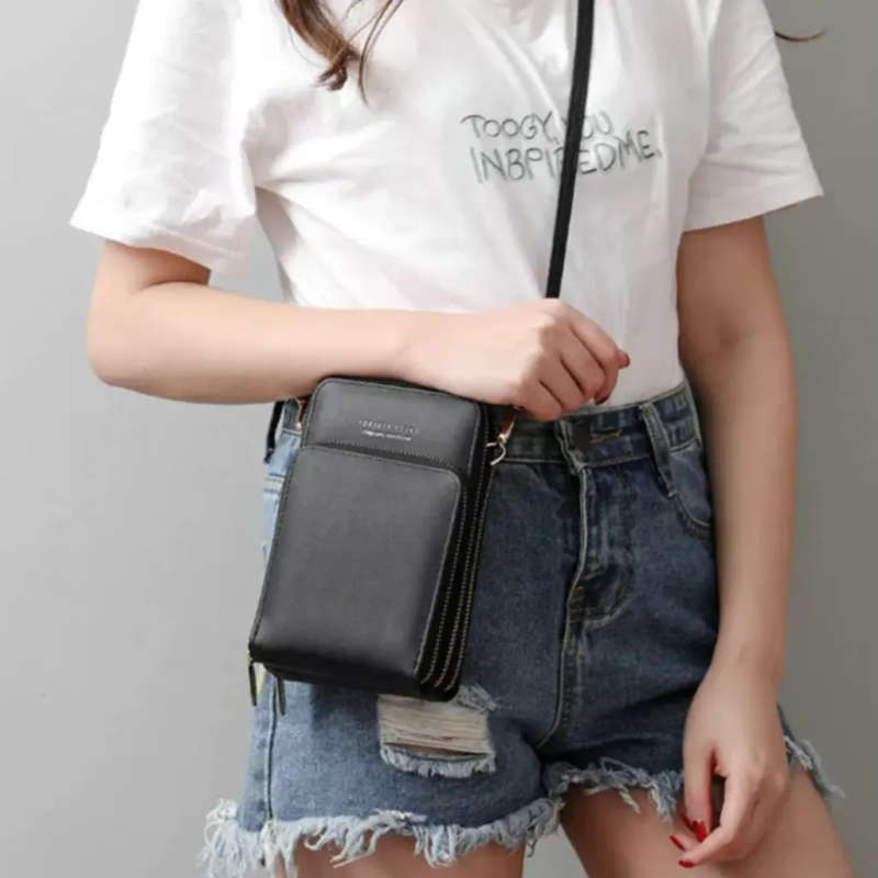 Forever Crossbody Wallet Purse with Phone Holder Sling Bag