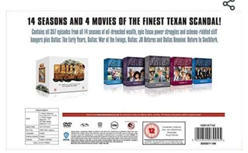 Dallas - The Complete DVD Collection 1-14 Includes 4 Movies