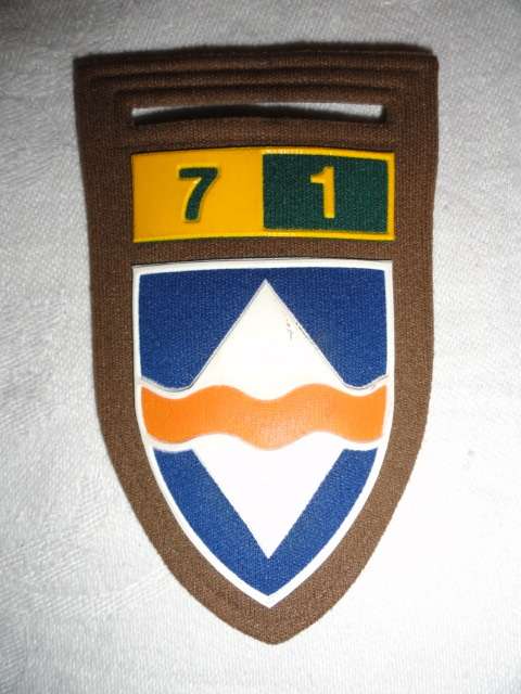 Regiment Orange River tupper flash