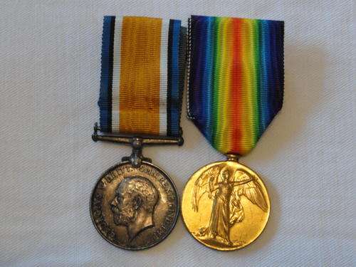 Pair full Size - Pte A Bennett 9th SAH
