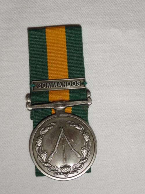 Closure of Commando medal, numbered Full Size