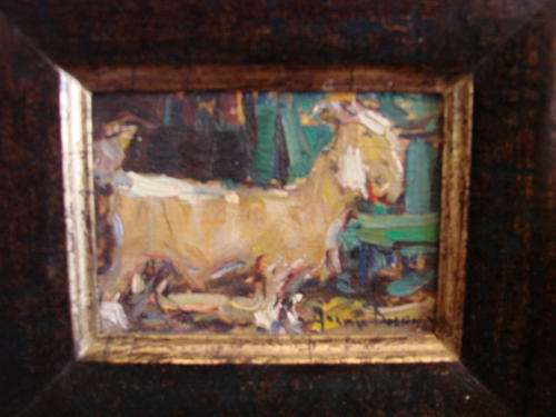 adriaan boshoff (snr) original impressionistic oil "7 x 10"cm