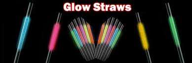 Glow in the Dark - Drinking Straws - Pack of 6