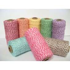 Bakers Twine for Christmas - 4 x 20 Meter Rolls - Red, Green, Silver & Gold