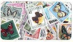 Butterflies - World Stamps - Pack of 100 various