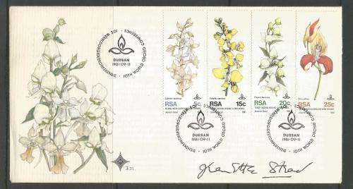 RSA - FDC 3.31 - Variety -Signed by Jeanette Stead - stamp designer
