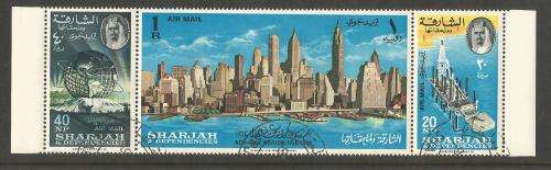 Sharjah - Set of cancelled to order stamps