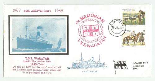 RSA - Shipwrecks along the SA coast - T.S.S.Waratah