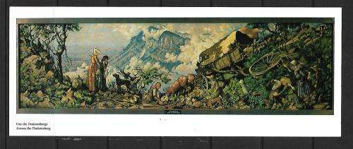 Set of 15 Postcards including 1 oversized - perfect condition - Voortrekker scenes