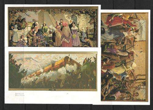 Set of 15 Postcards including 1 oversized - perfect condition - Voortrekker scenes