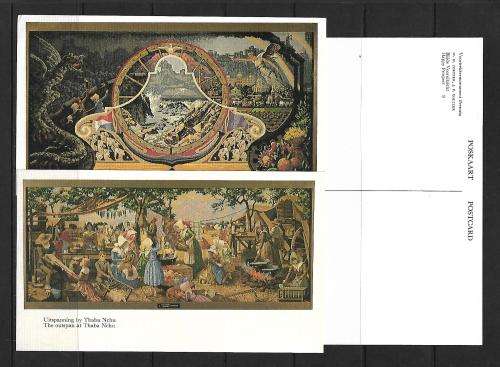 Set of 15 Postcards including 1 oversized - perfect condition - Voortrekker scenes