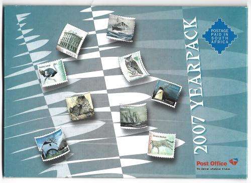 RSA Yearpack - 2007 - Un-opened- as issued by SAPO - ** mint stamps