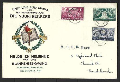 RSA- Union FDC - Voortrekker cover
