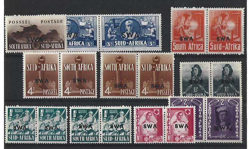 SWA. SACC 141-148 - War Effort - Mint Hinged - good condition