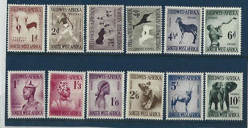 SWA. SACC 182-193 - Definitive issue - mint with some light hinge marks - good condition
