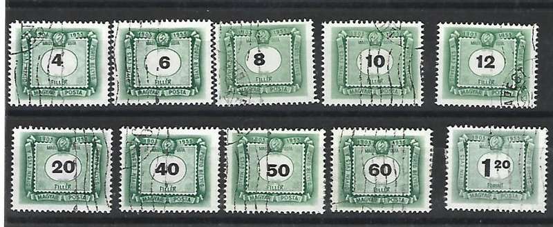 Hungary- set of used stamps