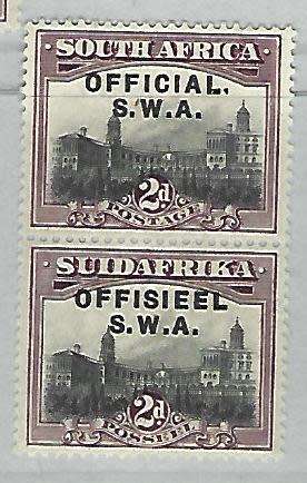 SWA - Official overprint - SACC 11b - Variety- No stop after Offisieel - mint hinged