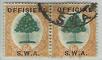 SWA - Official overprint - SACC 8 - used