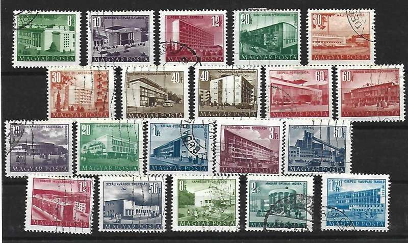 Hungary- set of used stamps