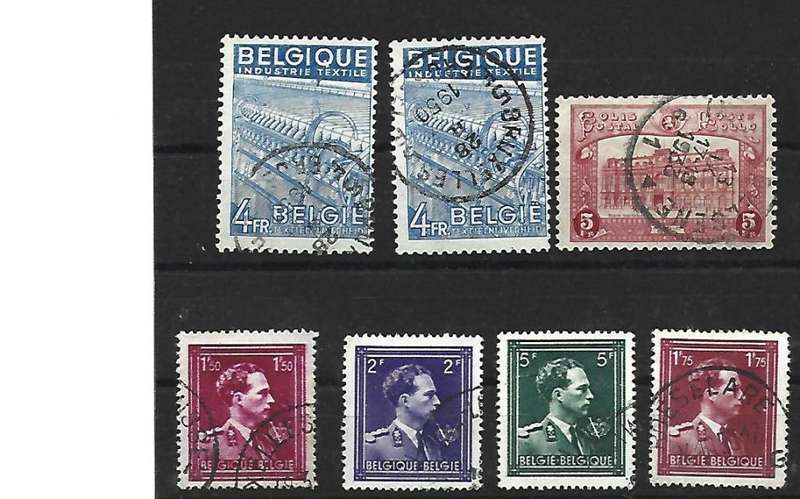 Belgium- set of used stamps