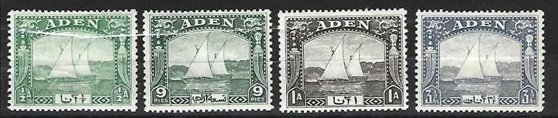 Aden- set of mint hinged stamps