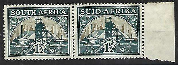 Union of SA - Sacc 57c - Variety - Broken Chimney and faint headgear - Mint hinged