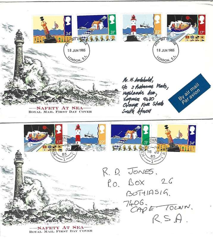 Great Britain - Set of 2 used FDC`s