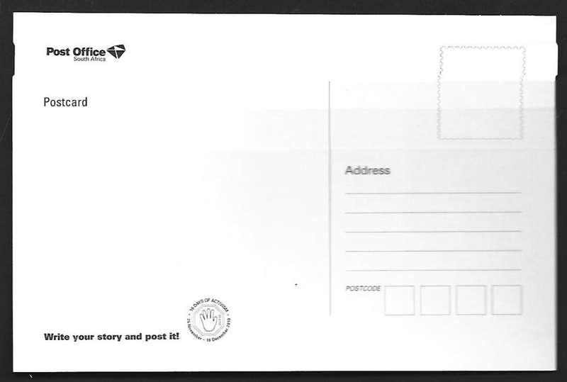 RSA- Official SAPO postcard- End Gender-based violence - Extremely scarce!