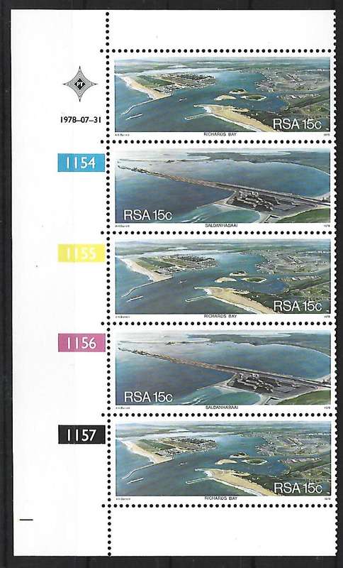 RSA - Control Blocks - SACC 446-447 - Richards Bay and Saldanha Bay - **mint