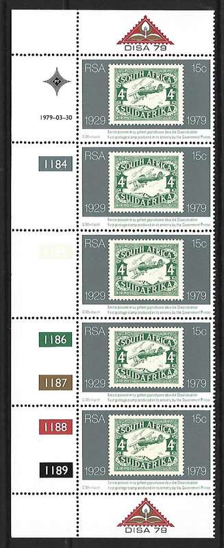 RSA - Control Blocks - SACC 460-Government Printing Works - **mint