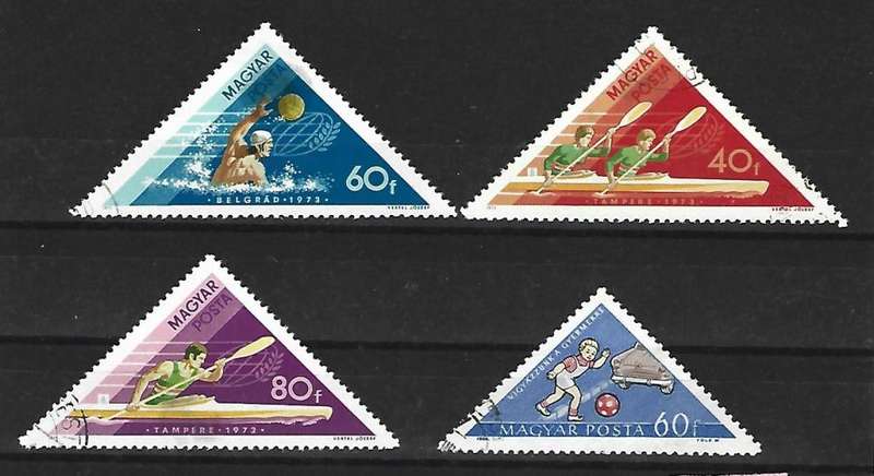 Hungary ( Magyar) - Set of cancelled sport stamps